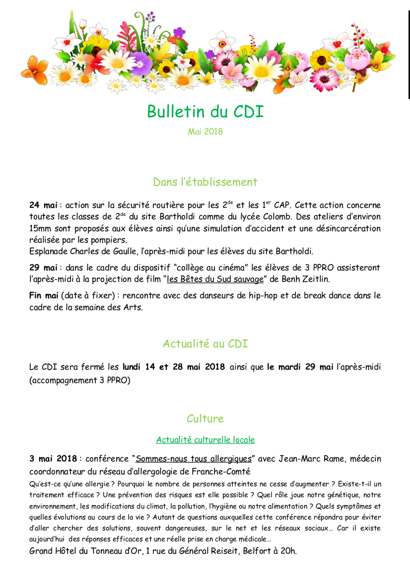 rencontre savoirs cdi